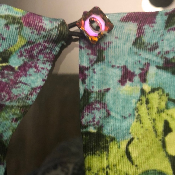 Roberto Cavalli Y2K vintage bodycon lined mini dress sz 6 - Picture 3 of 6